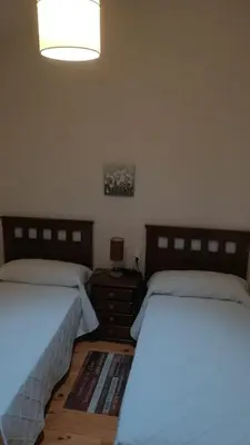 Cama o camas de una habitación en Casa Rural Las Canales
