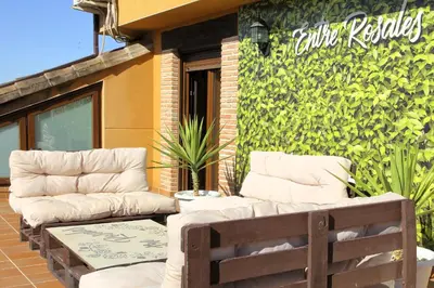 Zona de estar de Casa Entre Rosales