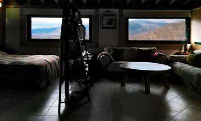 Cama o camas de una habitación en Apartamento Rural El Herrero, vistas espectaculares a Gredos