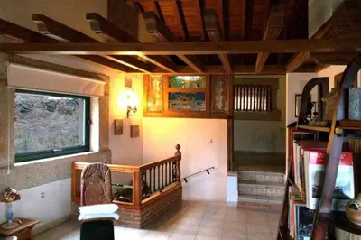Zona de estar de Apartamento Rural El Herrero, vistas espectaculares a Gredos