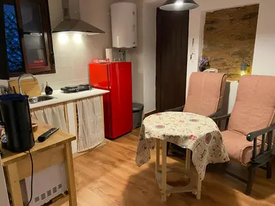 Una cocina o zona de cocina en Apartamento rural Prunus avium