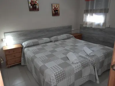 Cama o camas de una habitación en Camping las Catalinas