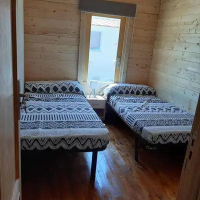 Cama o camas de una habitación en El Refugio de las Arribes