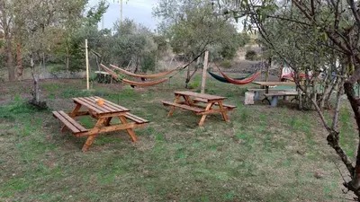 Jardín al aire libre en El Refugio de las Arribes