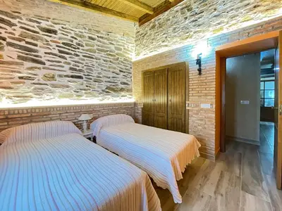 Cama o camas de una habitación en Recuerdos de Monfragüe