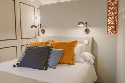 Cama o camas de una habitación en La Corredera