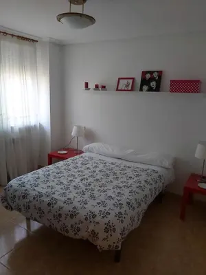 Cama o camas de una habitación en Casa chalet en el campo