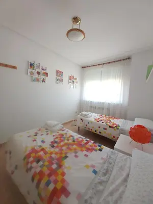 Cama o camas de una habitación en Casa chalet en el campo