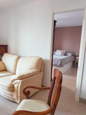 Cama o camas de una habitación en El balcón de Alba