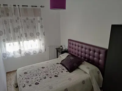 Cama o camas de una habitación en Casa El Callejo de La Fregeneda
