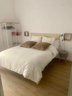 Cama o camas de una habitación en Puerta de Caceres Apartamento 3
