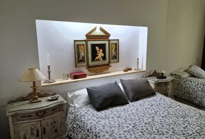 Cama o camas de una habitación en Finca Axarquía de Gredos