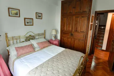 Cama o camas de una habitación en Casa Rural El Mirador del Pico