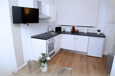 Una cocina o zona de cocina en Estudio Pz Mercado 1 1