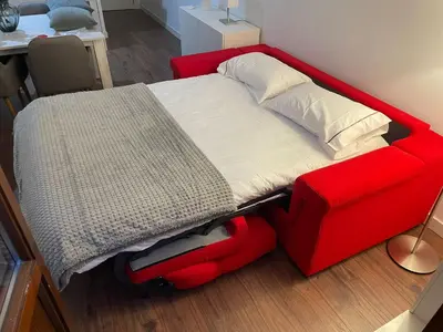 Cama o camas de una habitación en Apto Turístico Plaza del Mercado 1.2