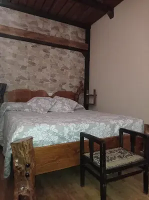 Cama o camas de una habitación en Casa rural khaleesi