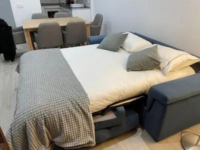 Cama o camas de una habitación en Piso Plaza Mercado 2,3