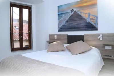 Cama o camas de una habitación en Piso Plaza Mercado 3,4
