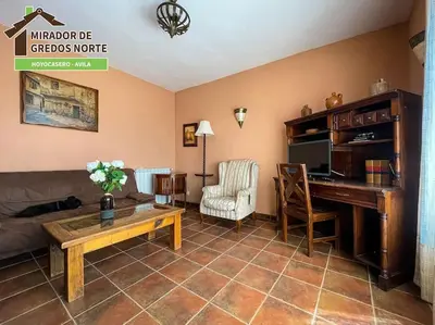 Zona de estar de Casa el Mirador de Gredos Norte