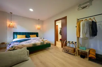 Cama o camas de una habitación en Dùplex Argollas Grand Suite Centro Parking gratis