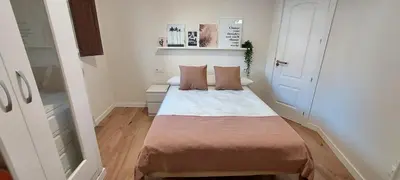 Cama o camas de una habitación en Casa la Fuentecilla