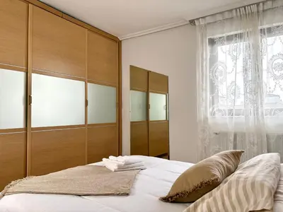Cama o camas de una habitación en CÓMODO alojamiento en Alba de Tormes