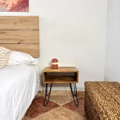 Cama o camas de una habitación en CÓMODO alojamiento en Alba de Tormes