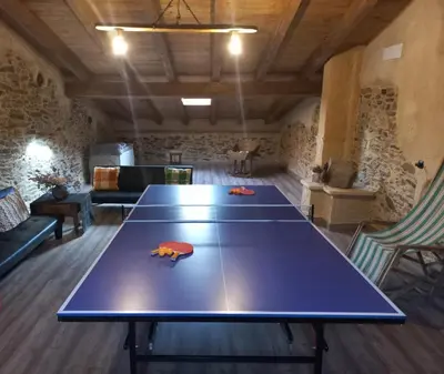 Instalaciones para jugar al ping pong en Casa Rural La Moraquintana o alrededores