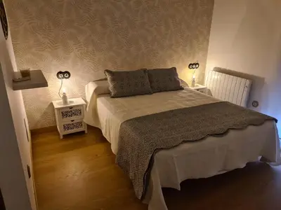 Cama o camas de una habitación en Casa Grande Hornos 18