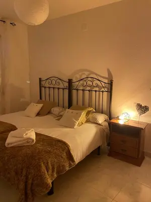 Cama o camas de una habitación en APARTAMENTO PURI