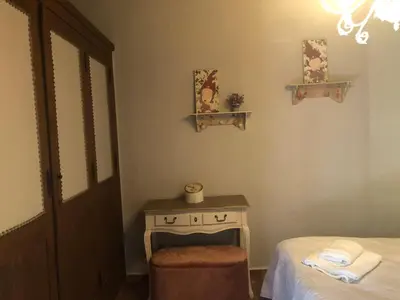 Cama o camas de una habitación en FINCA VERGEL Alojamiento con encanto habitaciones con baño