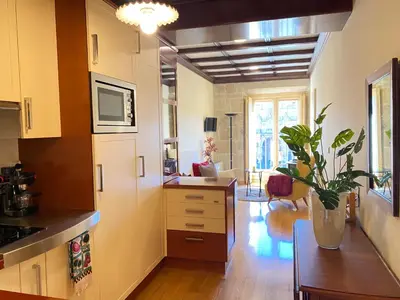Una cocina o zona de cocina en Plaza Mayor 19-Precioso estudio único en Salamanca