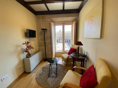 Una televisión o centro de entretenimiento en Plaza Mayor 19-Precioso estudio único en Salamanca