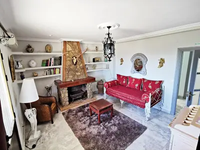Zona de estar de Casa Rural El Mirador de Acebo, 4 estrellas, piscina, SPA