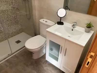 Un baño de Dúplex céntrico La Ranita Salmantina