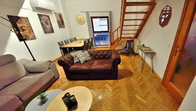 Zona de estar de Dúplex céntrico La Ranita Salmantina