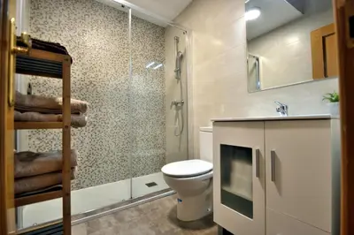 Un baño de Dúplex céntrico La Ranita Salmantina