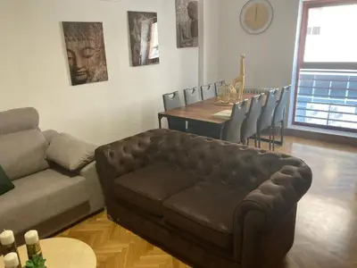 Zona de estar de Dúplex céntrico La Ranita Salmantina