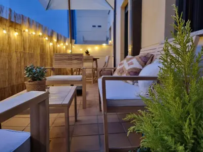 Zona de estar de Salamanca Rentals - Apartamento con terraza a 1 minuto de la Plaza Mayor