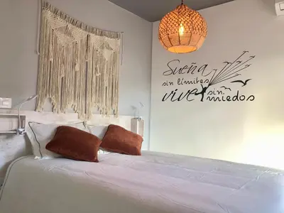 Cama o camas de una habitación en El Rinconcito de Bejar