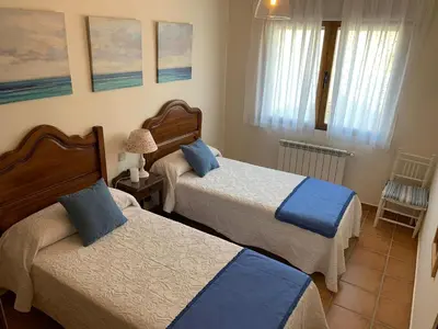 Cama o camas de una habitación en Los Olivos de José