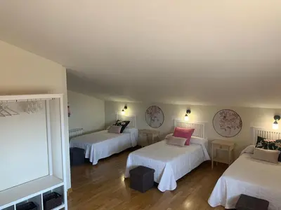 Cama o camas de una habitación en Los Olivos de José