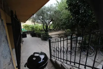 Jardín al aire libre en Casa rural Victoria