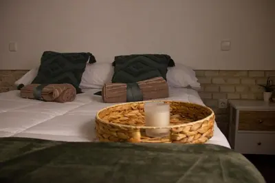 Cama o camas de una habitación en El museo