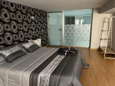 Cama o camas de una habitación en TEMPLE LOFT