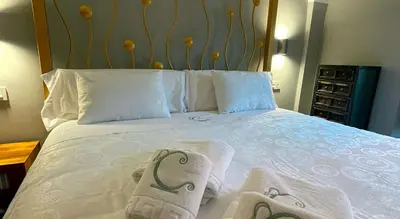 Cama o camas de una habitación en Hotel Rural La Casa de Carlota