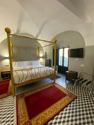 Cama o camas de una habitación en Hotel Rural La Casa de Carlota