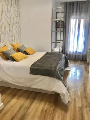 Cama o camas de una habitación en VUT REAL DE ARRIBA