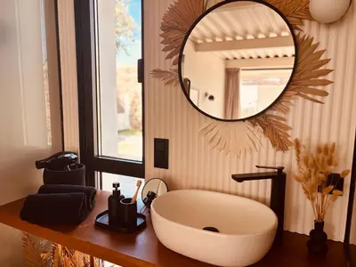 Un baño de Villa de Diseño con Piscina Privada