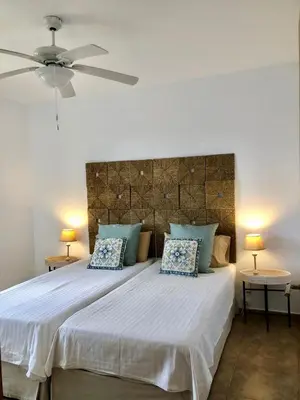 Cama o camas de una habitación en APARTAMENTO JALAMA 2D